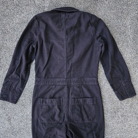 Madewell Zip-Pocket Coverall Jumpsuit Dark Navy Blue Casual Workwear Womens XS - Picture 15 of 16